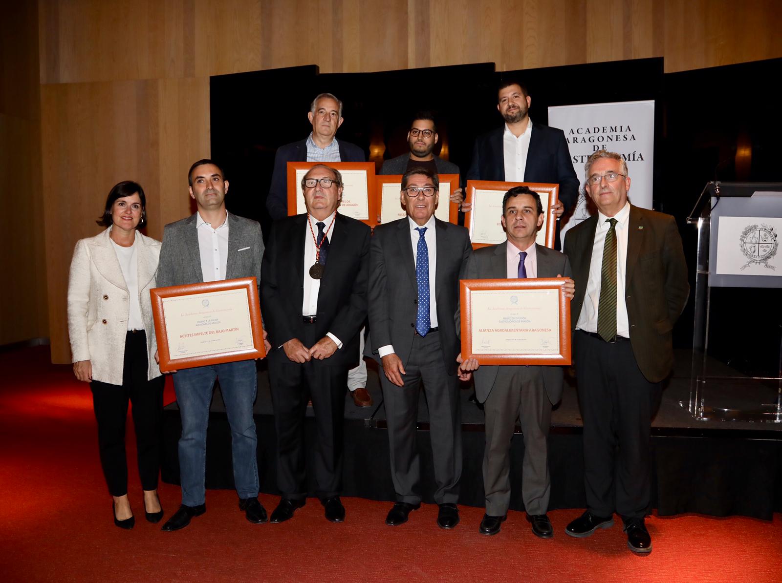 Premios de la Academia Aragonesa de Gastronomía 2019